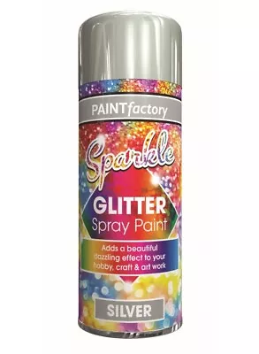 Paint Factory Glitter Spray Paint Silver 200ML • £5.38