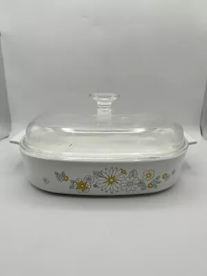 Set Of Vintage Floral Casserole Dish Corning Ware • $25