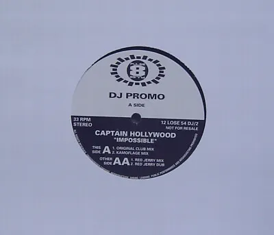 Captain Hollywood Project - Impossible (12  Promo) • £14.99