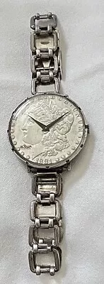 Vintage Morgan Dollar Watch Le Jour With A Vintage Sterling Silver Bracelet • $948