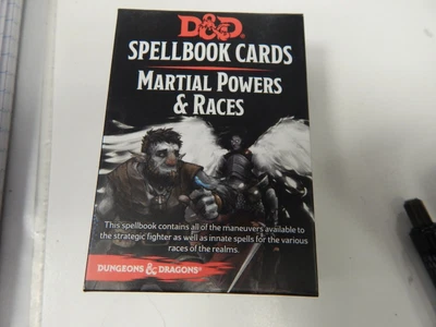 $20 • Buy D&d Spellbook Cards  Martial Powers & Races