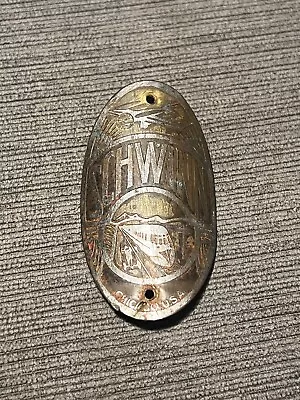 Vintage Schwinn Bicycle Head Badge Plane/Train Chicago USA • $40