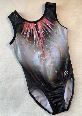 $52.50 • Buy GK ELITE Gymnastics Leotard DREAMLIGHT Bling “STRIKE A POSE” Ombré PINK Sz: AXS