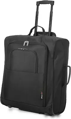 5 Cities 56x45x25 Trolley Bag - Cabin Approved Carry-On Suitcase 60L Capacity • £38.99