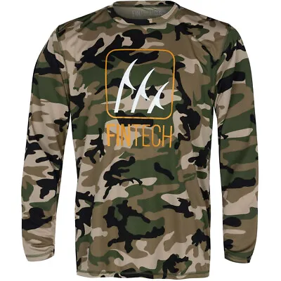 Fintech WDLND AOP Sun Defender UV Long Sleeve T-Shirt - Camouflage • $27.99