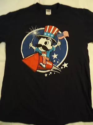 Mr Boh National Bohemian Beer Riding A Rocket MEDIUM T Shirt  • $16.99