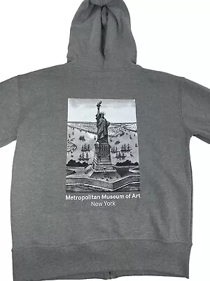 The Met Jacket Men’s Size Xxl Gray Metropolitan Museum Of Art New York Full Zip • $39.95