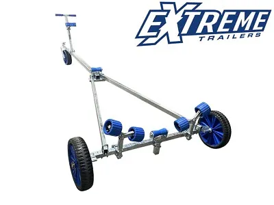 New Extreme Launching Launcher 3 Boat Rib Dinghy Trolley Puncture Proof  • £536