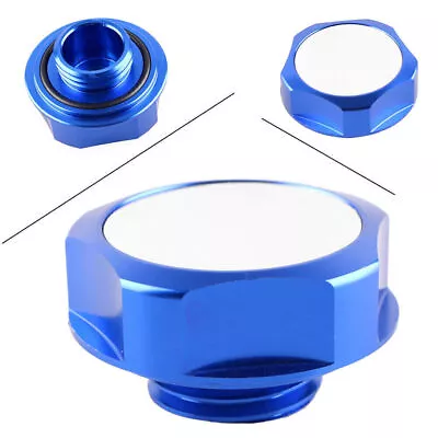 Engine Oil Filler Cap Fuel Tank Cover For Nissan Models JDM Nismo Billet Blue Po • $24.30