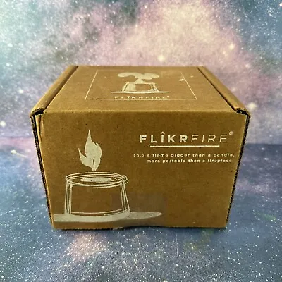 Flikrfire Flame Portable Personal Heater Fireplace Fire Pit Flikr & Base. • $40