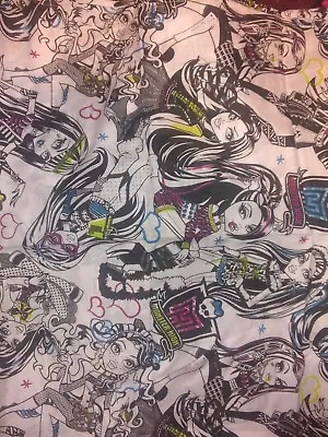 Monster High Blanket Crib Toddler Bed Or 1.5yd Fleece Lined Lg Fig Free Name Emb • $28