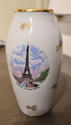 D' Art Limoges France Vase Paris - La Tour Eifel Vintage • $7.50