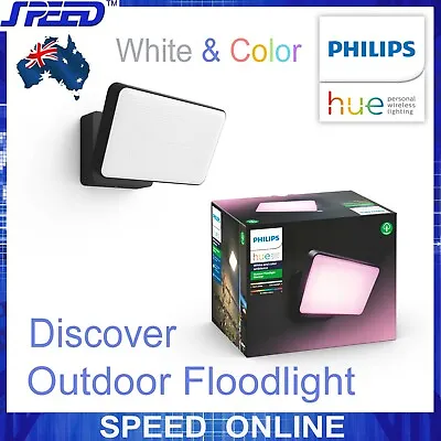 $299 • Buy PHILIPS Hue Discover White & Color Ambiance Outdoor Floodlight -WiFi App Control