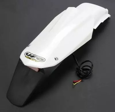 UFO Plastics HU03314-041 Enduro Rear Fender With Light - White • $56.86