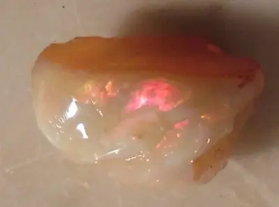 Mexican Precious Fire Opal Rare Play Of Color Natural Solid 7.30ct VIDEO! • $249