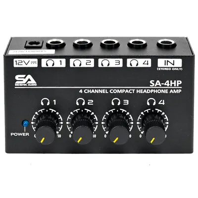 SA-4HP - 4 Channel Professional Audio Stereo Headphone Amplifier • $42.99