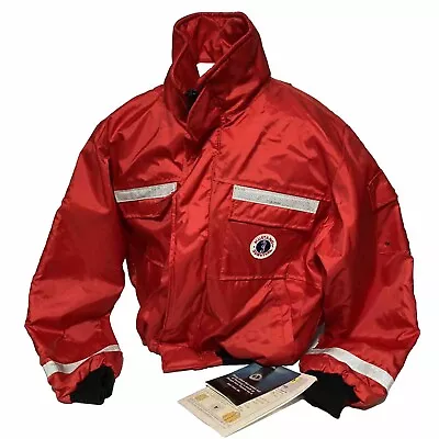 NWT Mustang Survival Classic Flotation Bomber Jacket XL Red New With Tags MJ6214 • $323.99