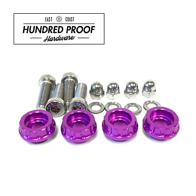 HUNDRED PROOF HARDWARE B Series Valve Cover Hardware B16a B18c VTEC  [Purple] • $69.99