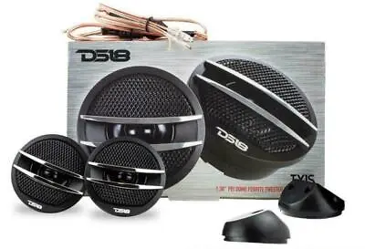 DS18 2  Car Audio Tweeters Built In Crossovers 400-Watt Ferrite Pair Silver TX1S • $16.90