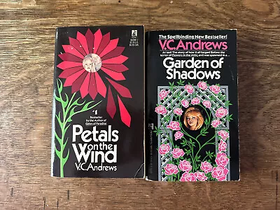 $3 • Buy V.C. Andrews Paperback Books - Garden Of Shadows, Petals On The Wind