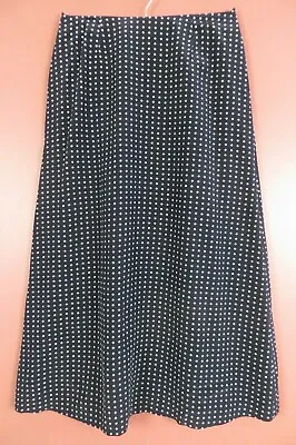 SK18257- TALBOTS Women Thin 100% Silk Maxi Flare Skirt Multicolor Geo Lined 8 • $20.36
