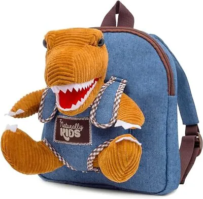 Toddler Backpack With Corduroy Mini Brown T Rex Dinosaur  Stuffed Animal • $24.98