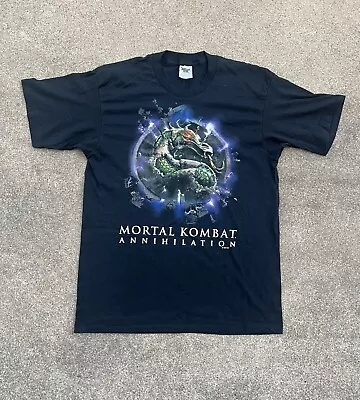 RARE Vintage 1997 Mortal Kombat Annihilatio Movie Promo Black Tee Size XL NWOT • $120