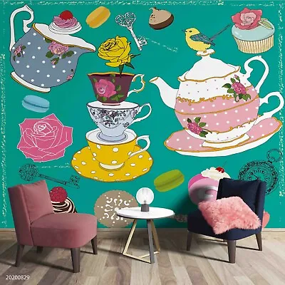 £53.56 • Buy 3D Cartoon Pattern Wallpaper Wall Mural Removable Self-adhesive Sticker4414