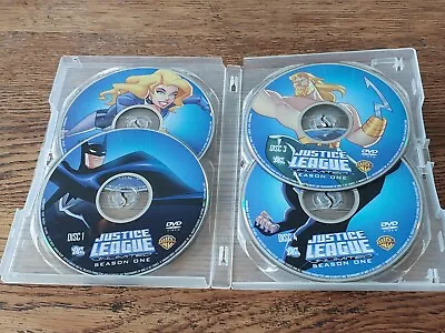 Justice League Unlimited : Season 1 (4 DVD Set Region 1 Good Cond No Cover) • $12.68