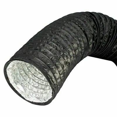 Black Combi Ducting Extraction Ventilation Pipe 4 5 6 8 10 12 Inch • £22.99
