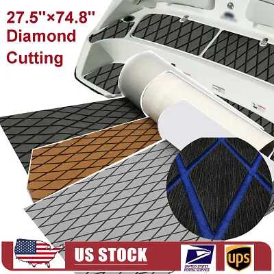 Diamond Type EVA Foam Boat Flooring Sheet Mat Nonslip Marine Sea Decking Carpet • $55.99