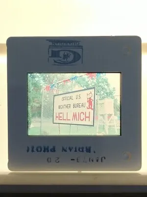 Devil Hell Michigan Weather Bureau Station Retro Old Photo Vintage 35mm Slide • $12.95