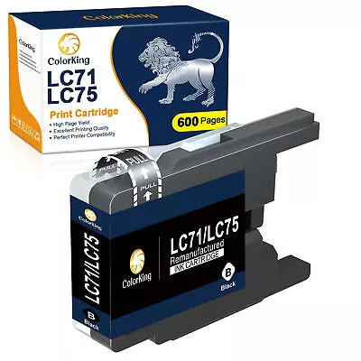 LC75 LC71 Black Ink Cartridge Brother Compatible With MFC J825DW J835DW J625DW • $5.59