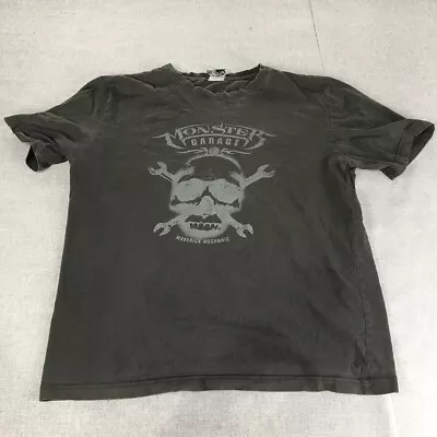 Monster Garage Mens T-Shirt Size M Black Maverick Mechanic Short Sleeve Tee • $20.98