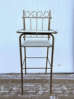 Vintage Brass DOLL High Chair • $40.20