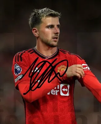 MASON MOUNT (1357) Signed MANCHESTER UNITED Printed Photo Autograph 6x4 • £3.79