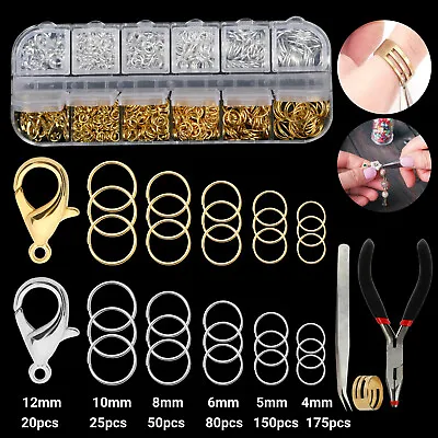 1200pcs Lobster Claw Clasp For Necklace Bracelet Jewelry DIY Chain Ring Hook Set • $11.98