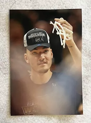 Purdue Basketball Heads To Final 4: Zach Edey Holds Piece Of Net  4x6 Photo • $1