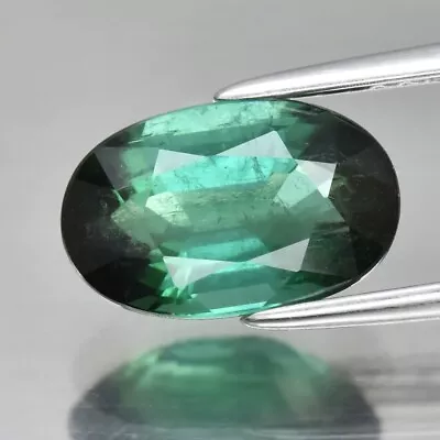 2.18ct 10x6.4mm Oval Natural Unheated Green Tourmaline Mozambique • $0.99