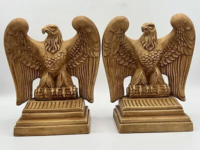 Pair Of Vintage Atlantic Mold Ceramic Eagle Bookends • $29.99