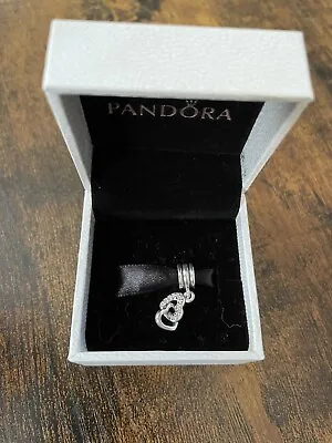 Genuine Pandora Double Heart Dangle Charm • £16