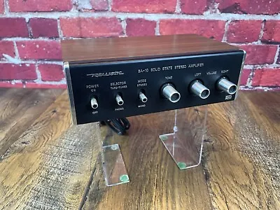 REALISTIC SA-10 SOLID STATE STEREO AMPLIFIER - Phono Tape/Tuner 31-1982B TESTED • $49