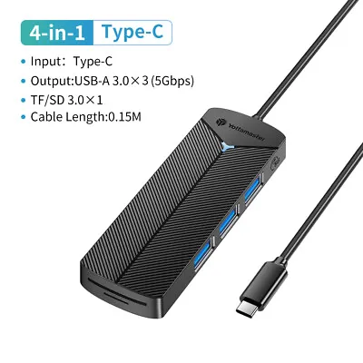 Multi USB 3.0 Hub 4-Port High Speed 5Gbps Slim Compact Expansion Smart Splitter • $9.11