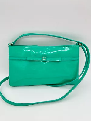 KATE SPADE Mint Green Patent Leather Camellia Street Amy Purse • $38.99
