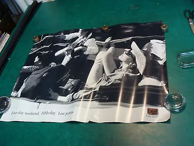 Original Vintage Poster: LEE PANTS--3 In A Car 1989--22 X 27 1/2  Small Tear • $33.62