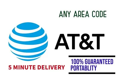 AT&T NUMBERS FOR PORT To Metro PCS/ By T-Mobile And BOOST Any Area Code 18 Days • $12.90