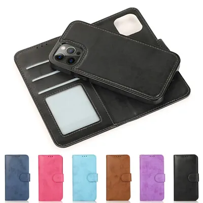$8.89 • Buy Removable Wallet Case Card Leather Flip Cover For IPhone 14 13 12 11 Pro Max