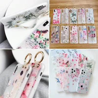 $13.19 • Buy Finger Ring Holder Stand Strap Case For IPhone 13 12 11 Pro Max XS XR 8 7 Floral