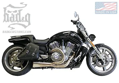 $179.95 • Buy Harley V-ROD MUSCLE RIGHT Side BLACK SOLO BAG Saddlebag - VRR03 BAD&G CustomS