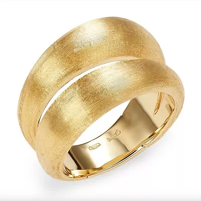 MARCO BICEGO Lucia 18K Yellow Gold Double Dome Ring Size 6.5 • $1999